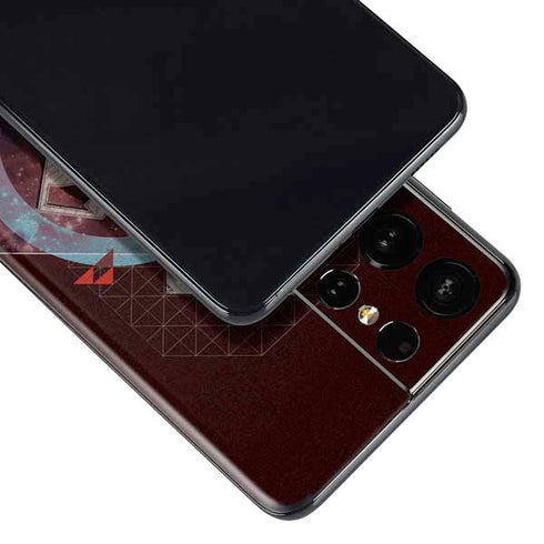 DC Comics Superman Purple Abstract Collage Galaxy S21 Ultra 5G Skin